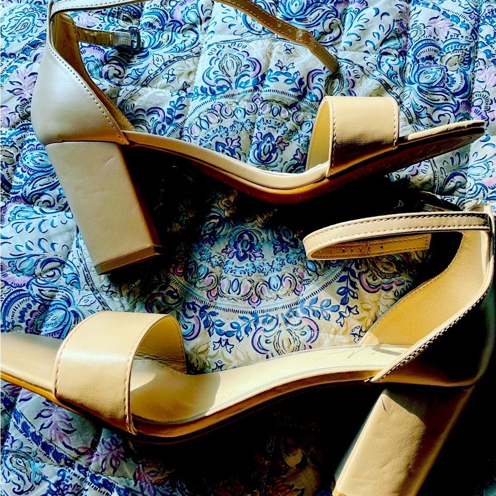 Mari A. Tan Block Heel Sandals